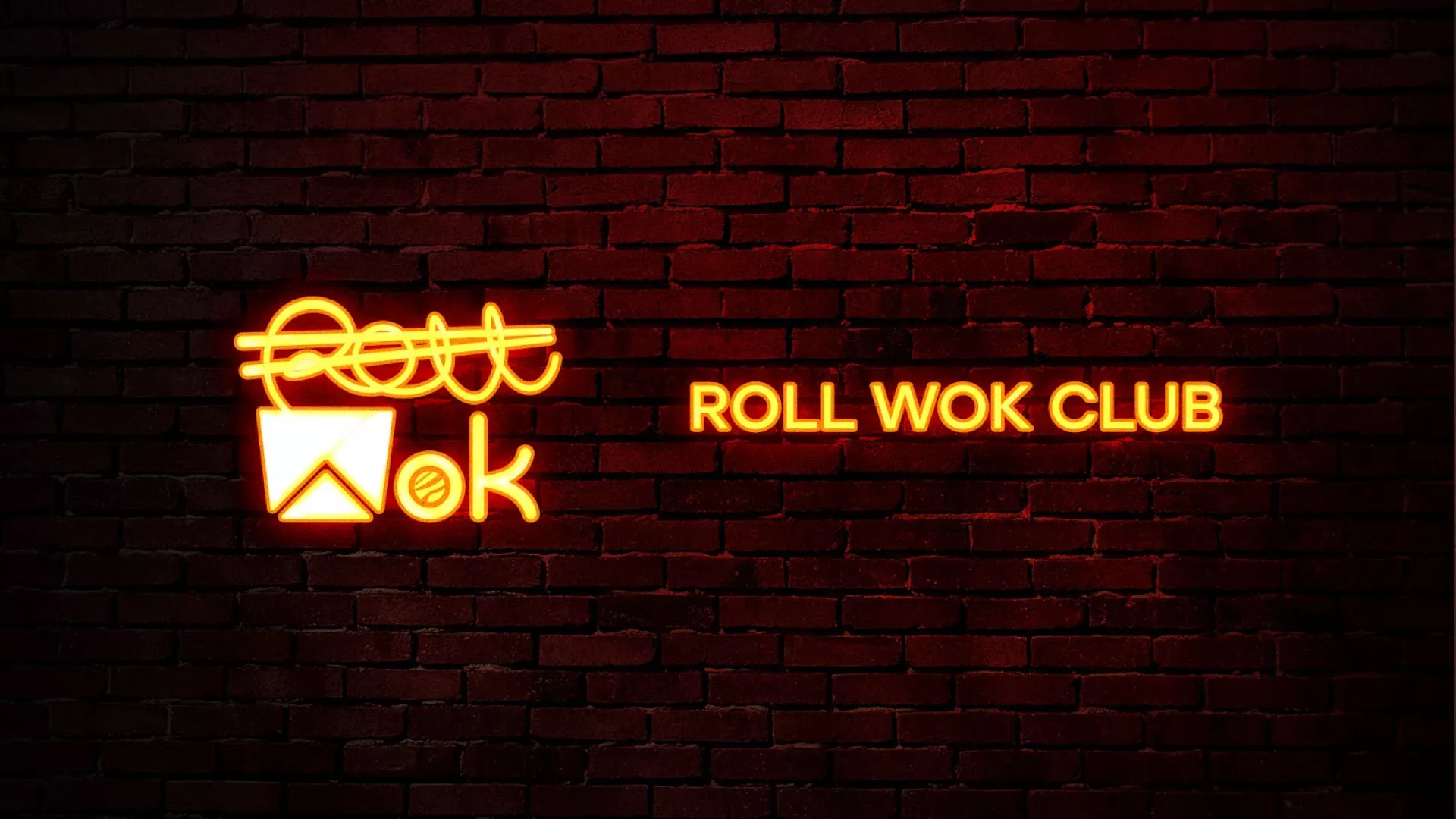Разработка интерьерной вывески суши-бара «Roll Wok Club» в Княгинино