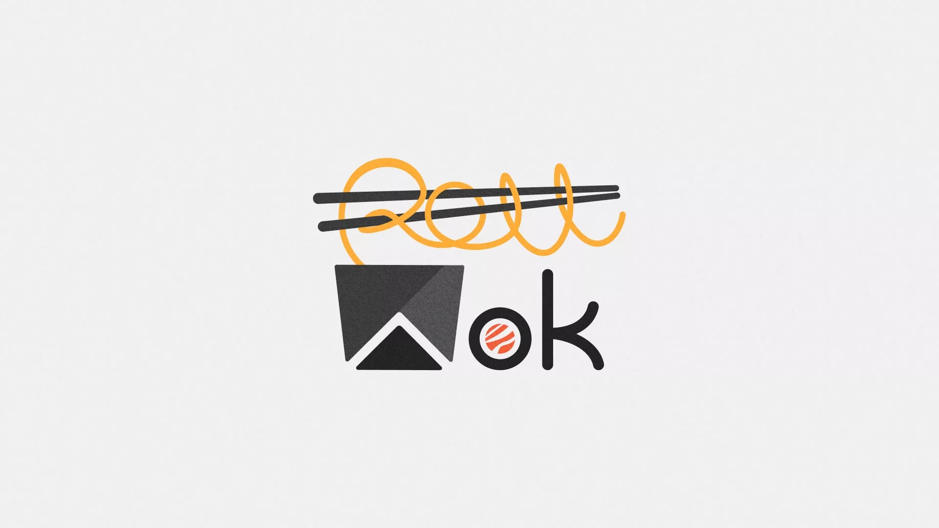 Разработка логотипа в Княгинино для суши-бара «Roll Wok Club» Разработка логотипа в Княгинино для суши-бара «Roll Wok Club»